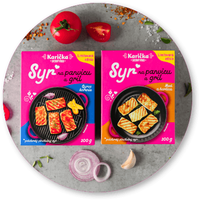 Syr na panvicu a gril  gyros, med & horčica