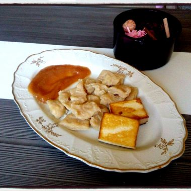 Tofu s domacimi gnocchi a zeleninovou omackou
