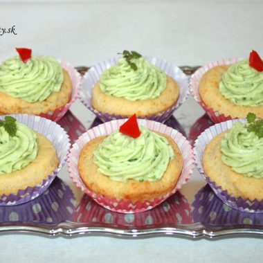 Cesnakovo-syrový cupcakes